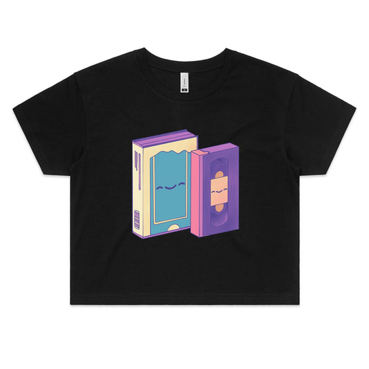 Rental Health Day - Women's Crop Tee- Cool Graphic T-Shirts- Retro T-Shirts - Nostalgia Threads