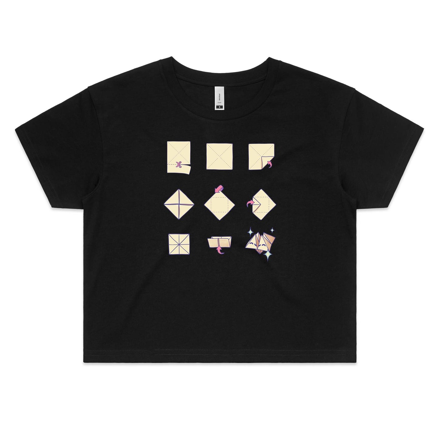 No Laughing Chatter - Women's Crop Tee- Cool Graphic T-Shirts- Retro T-Shirts - Nostalgia Threads