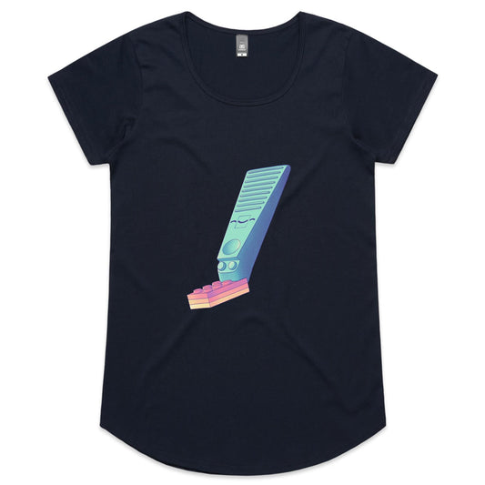 Easy Brickings - Women's Scoop Tee- Cool Graphic T-Shirts- Retro T-Shirts - Nostalgia Threads