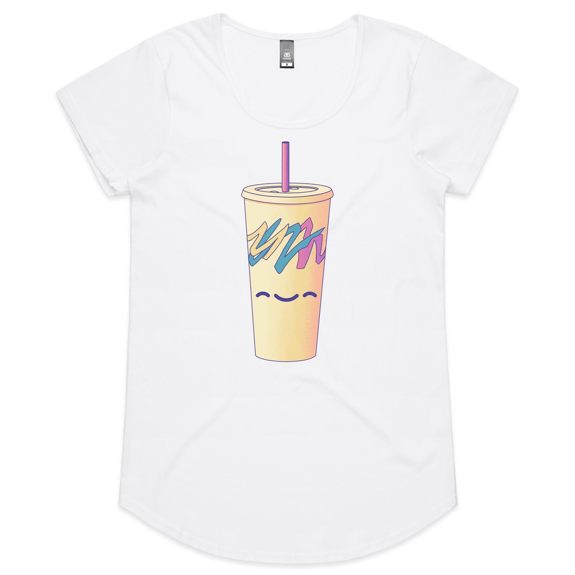 Running Cup That Hill - Women's Scoop Tee- Cool Graphic T-Shirts- Retro T-Shirts - Nostalgia Threads