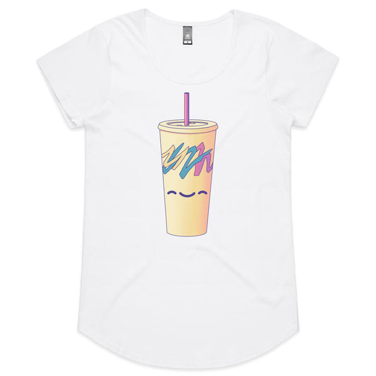 Running Cup That Hill - Women's Scoop Tee- Cool Graphic T-Shirts- Retro T-Shirts - Nostalgia Threads