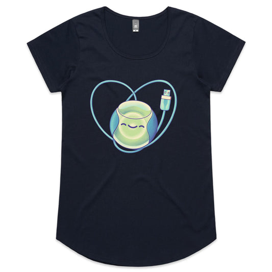 Gouda for Productivity - Women's Scoop Tee- Cool Graphic T-Shirts- Retro T-Shirts - Nostalgia Threads