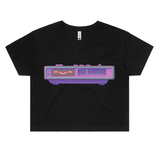 Sleep Calm & Carry On - Women's Crop Tee- Cool Graphic T-Shirts- Retro T-Shirts - Nostalgia Threads