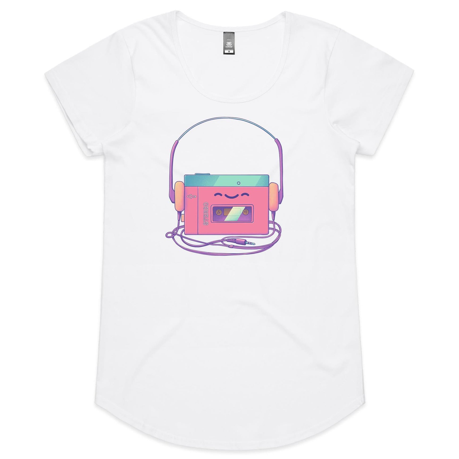 Walk it up to Experience - Women's Scoop Tee- Cool Graphic T-Shirts- Retro T-Shirts - Nostalgia Threads