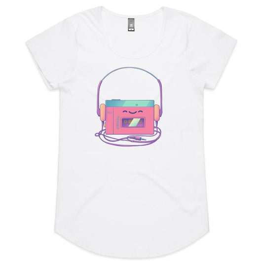 Walk it up to Experience - Women's Scoop Tee- Cool Graphic T-Shirts- Retro T-Shirts - Nostalgia Threads