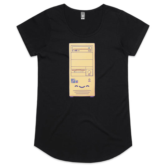 In the Final Tower - Women's Scoop Tee- Cool Graphic T-Shirts- Retro T-Shirts - Nostalgia Threads