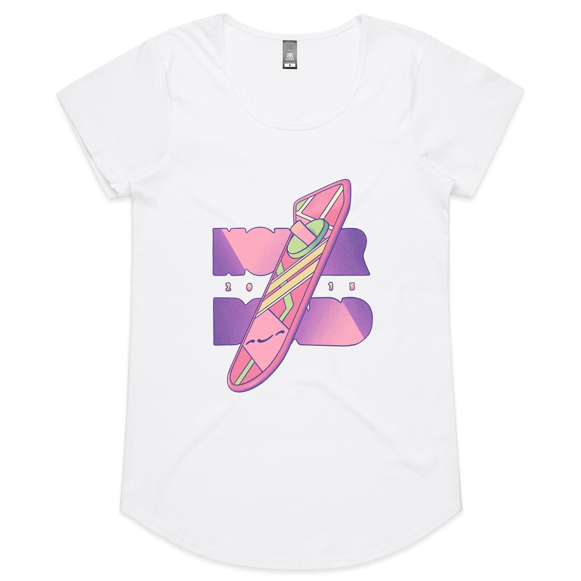 Time to say McFly - Women's Scoop Tee- Cool Graphic T-Shirts- Retro T-Shirts - Nostalgia Threads