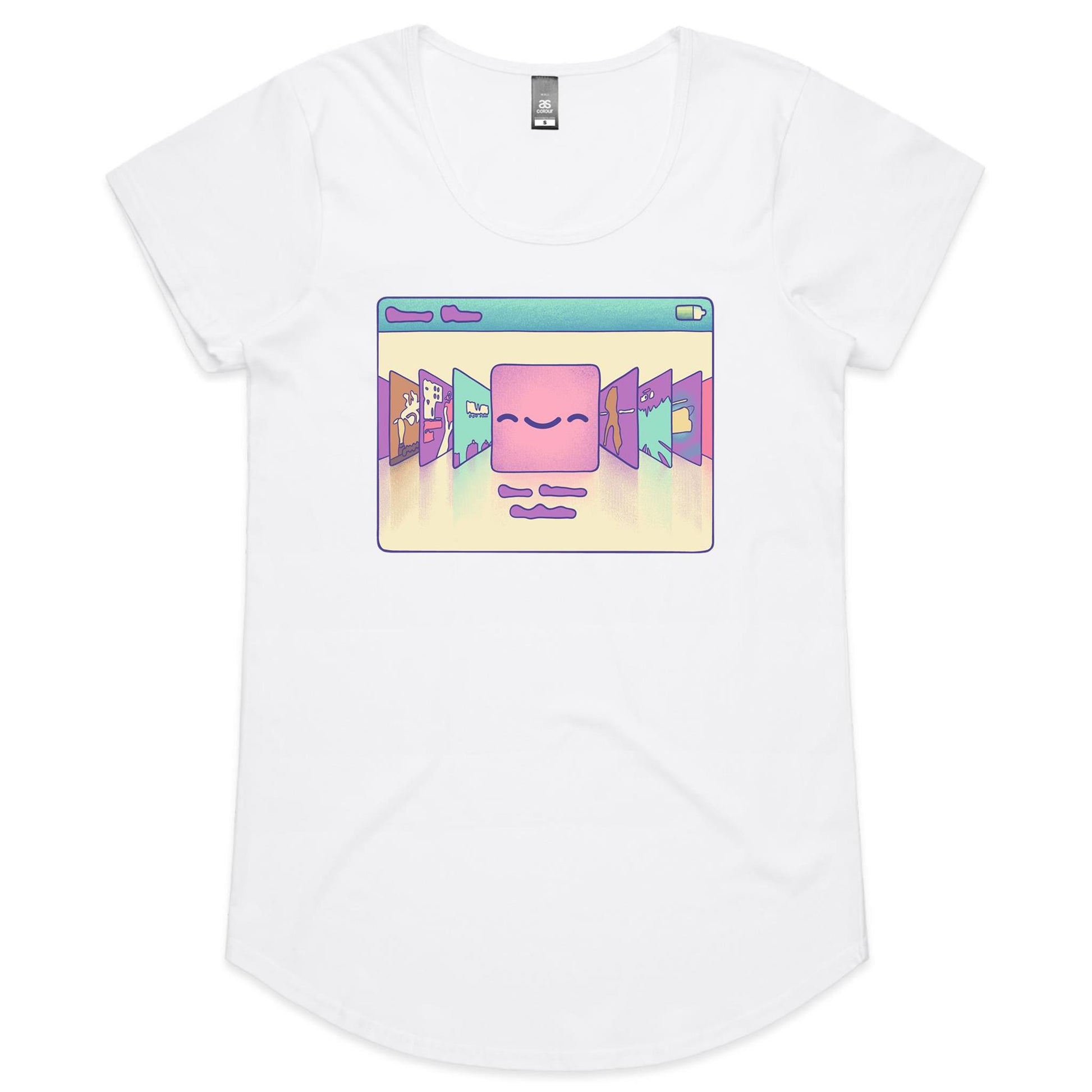 Face the Music - Women's Scoop Tee- Cool Graphic T-Shirts- Retro T-Shirts - Nostalgia Threads