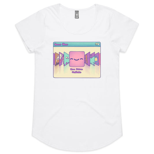 Face the Music - Women's Scoop Tee- Cool Graphic T-Shirts- Retro T-Shirts - Nostalgia Threads