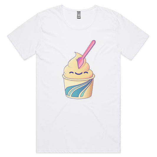 The Swirl Next Door - Men's Scoop Tee- Cool Graphic T-Shirts- Retro T-Shirts - Nostalgia Threads