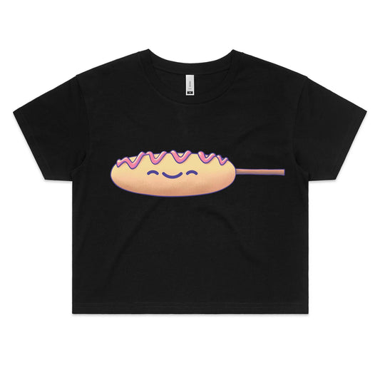 Stick Fury - Women's Crop Tee- Cool Graphic T-Shirts- Retro T-Shirts - Nostalgia Threads