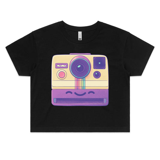 Shake Lively - Women's Crop Tee- Cool Graphic T-Shirts- Retro T-Shirts - Nostalgia Threads