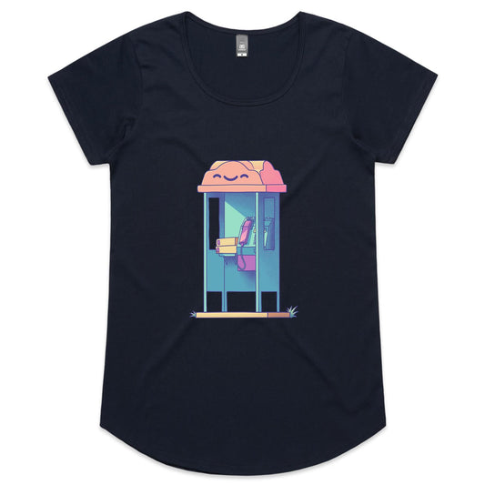 The Twilight Phone - Women's Scoop Tee- Cool Graphic T-Shirts- Retro T-Shirts - Nostalgia Threads