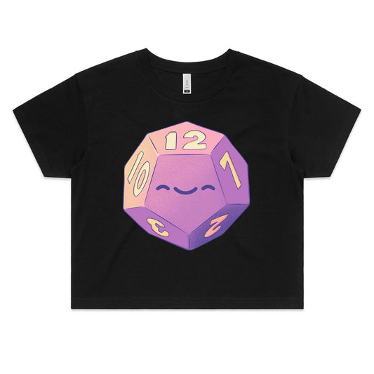 The Dice is Right - Women's Crop Tee- Cool Graphic T-Shirts- Retro T-Shirts - Nostalgia Threads