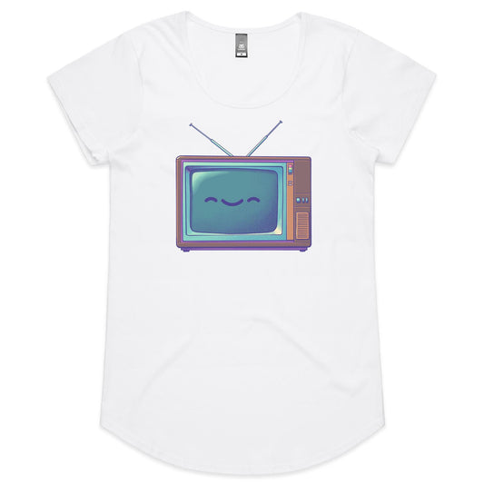 Screen Better Days - Women's Scoop Tee- Cool Graphic T-Shirts- Retro T-Shirts - Nostalgia Threads