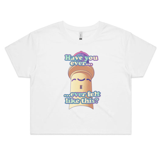 Slap on the Twist - Women's Crop Tee- Cool Graphic T-Shirts- Retro T-Shirts - Nostalgia Threads