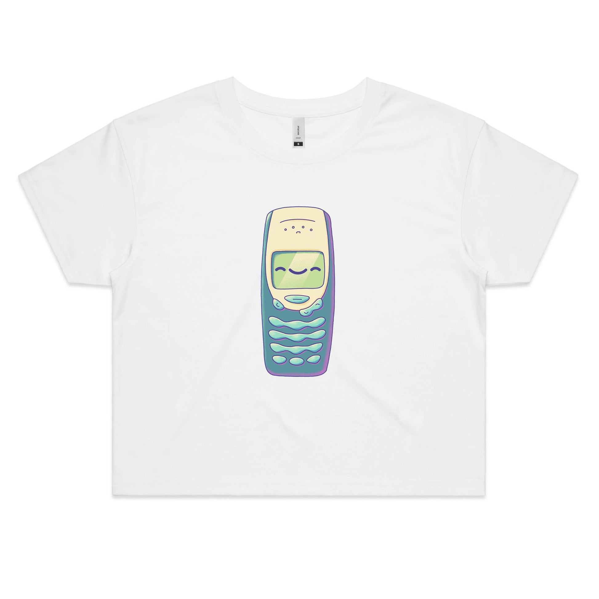 A Hard Cell - Women's Crop Tee- Cool Graphic T-Shirts- Retro T-Shirts - Nostalgia Threads
