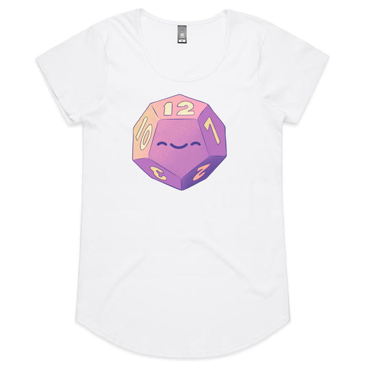 The Dice is Right - Women's Scoop Tee- Cool Graphic T-Shirts- Retro T-Shirts - Nostalgia Threads
