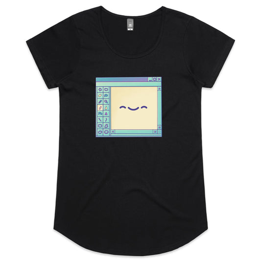 Don't go Breaking my Art - Women's Scoop Tee- Cool Graphic T-Shirts- Retro T-Shirts - Nostalgia Threads