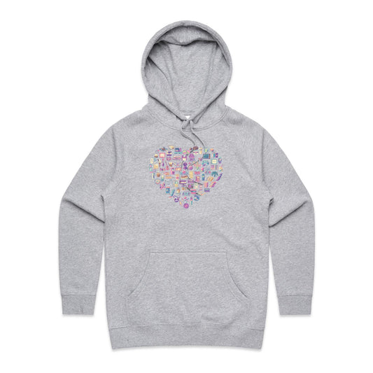 Art Shaped Box - Women's Hoodie- Cool Graphic T-Shirts- Retro T-Shirts - Nostalgia Threads