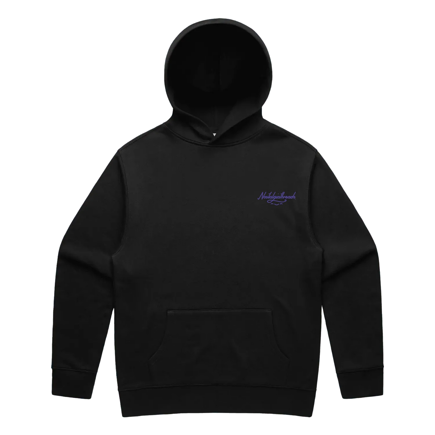 Black front flat lay