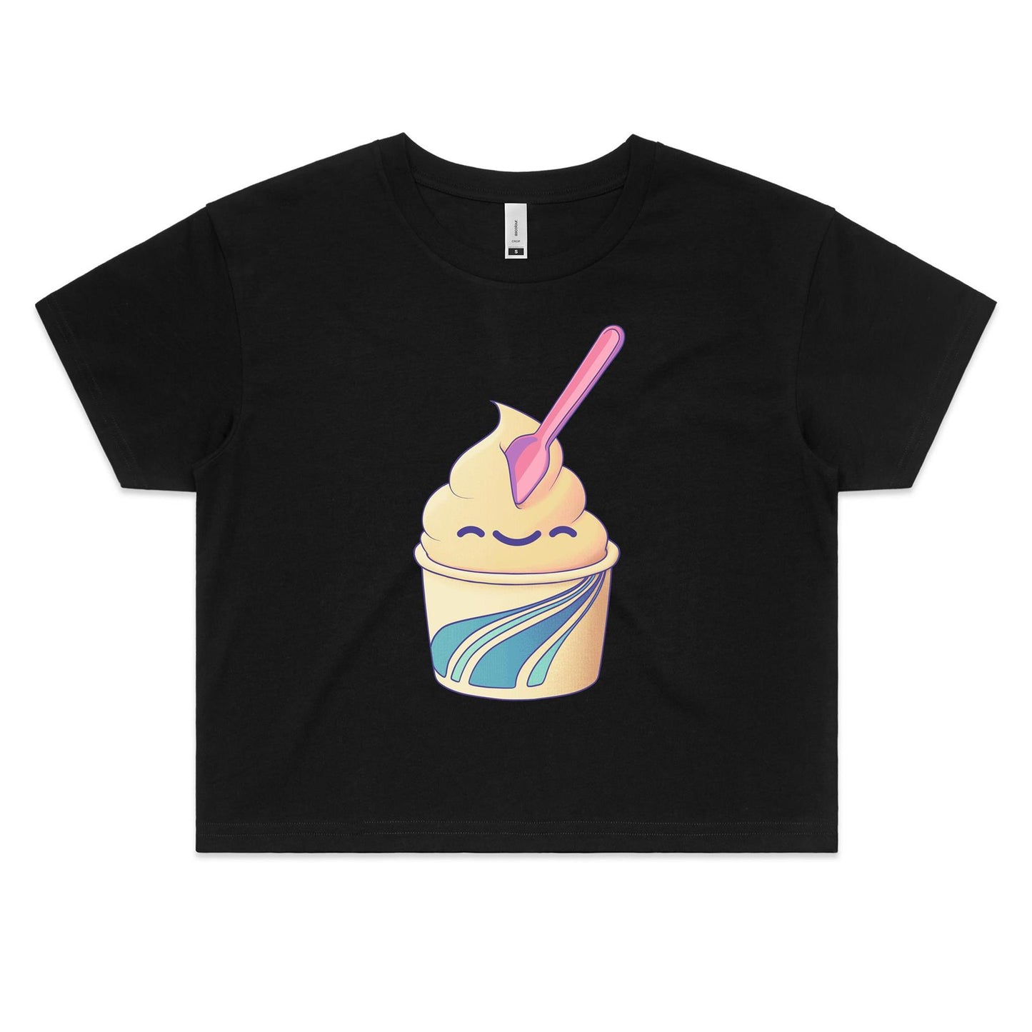 The Swirl Next Door - Women's Crop Tee