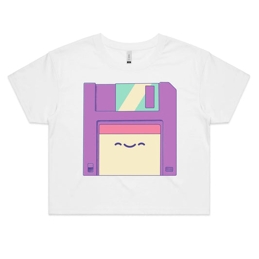 Every Tom, Disk & Harry - Women's Crop Tee- Cool Graphic T-Shirts- Retro T-Shirts - Nostalgia Threads
