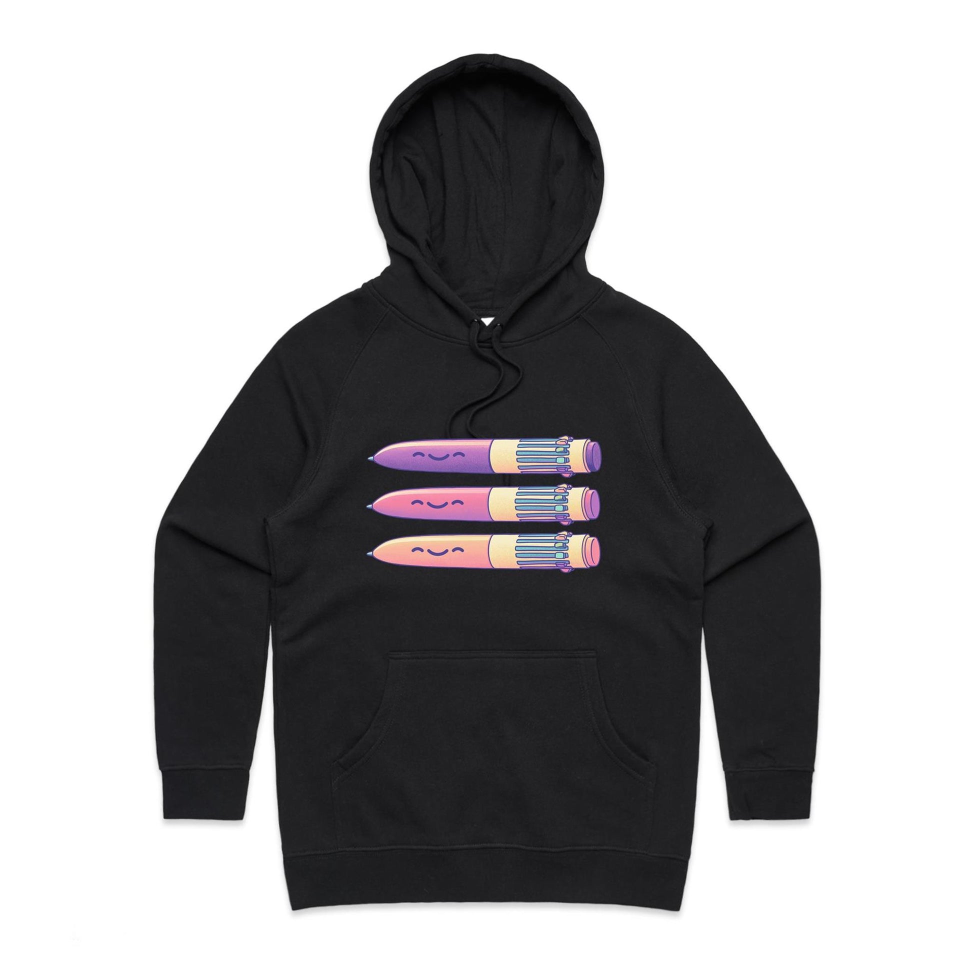 Hard to Pen Down - Women's Hoodie- Cool Graphic T-Shirts- Retro T-Shirts - Nostalgia Threads