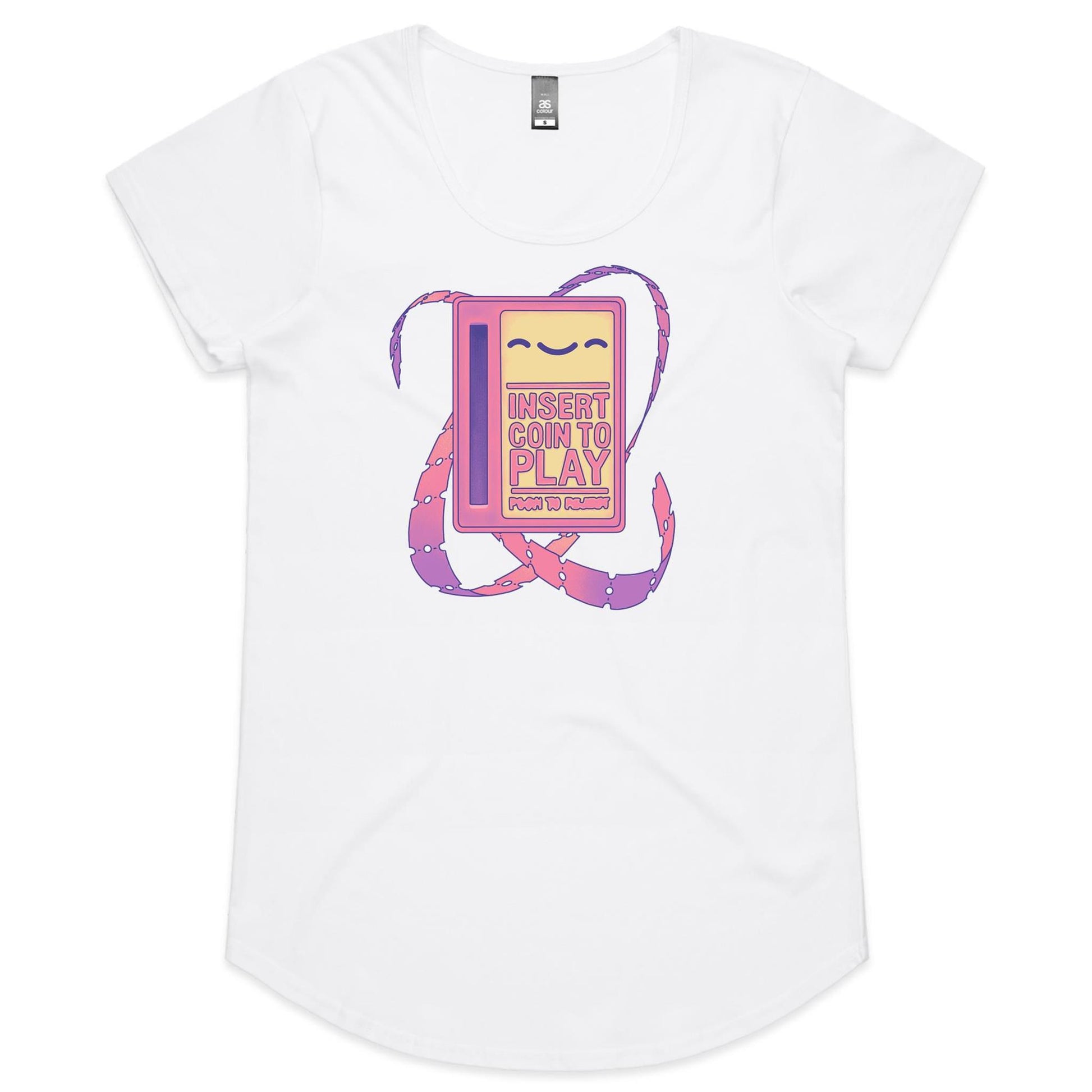 A Rose by Any Other Game - Women's Scoop Tee- Cool Graphic T-Shirts- Retro T-Shirts - Nostalgia Threads