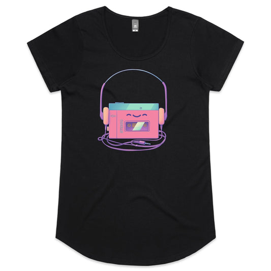 Walk it up to Experience - Women's Scoop Tee- Cool Graphic T-Shirts- Retro T-Shirts - Nostalgia Threads
