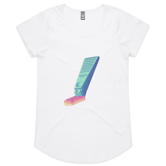 Easy Brickings - Women's Scoop Tee- Cool Graphic T-Shirts- Retro T-Shirts - Nostalgia Threads