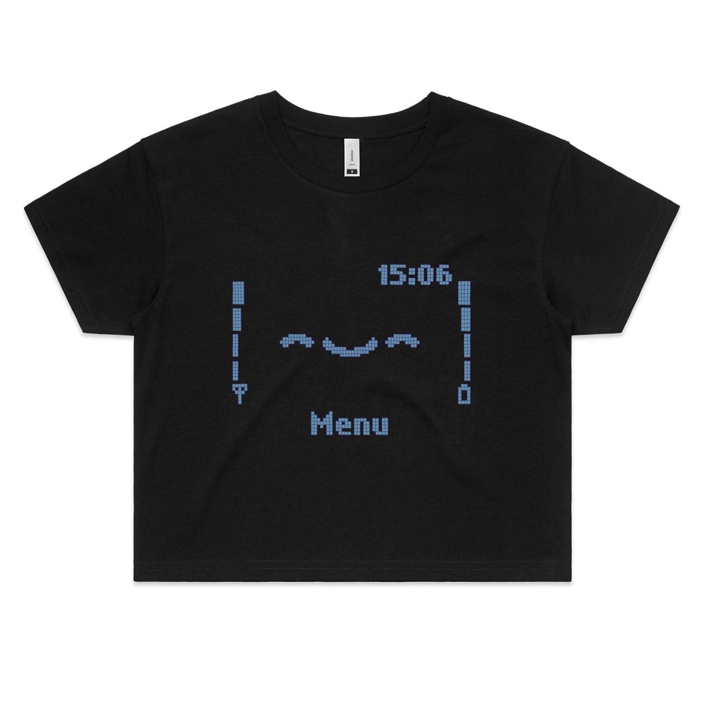 Textually Active - Women's Crop Tee- Cool Graphic T-Shirts- Retro T-Shirts - Nostalgia Threads