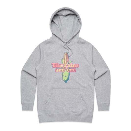 Calm before the Corn - Women's Hoodie (+QR)- Cool Graphic T-Shirts- Retro T-Shirts - Nostalgia Threads