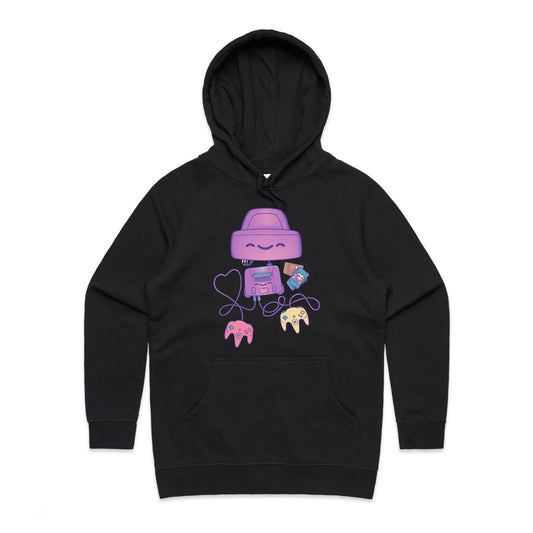 Cartridge loaded, Weekend exploded - Women's Hoodie- Cool Graphic T-Shirts- Retro T-Shirts - Nostalgia Threads