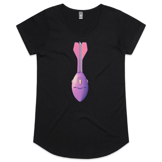 Throw Out on a Limb - Women's Scoop Tee- Cool Graphic T-Shirts- Retro T-Shirts - Nostalgia Threads