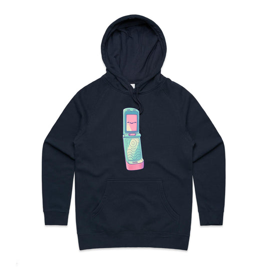 Stiff Upper Flip - Women's Hoodie- Cool Graphic T-Shirts- Retro T-Shirts - Nostalgia Threads