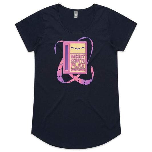 A Rose by Any Other Game - Women's Scoop Tee- Cool Graphic T-Shirts- Retro T-Shirts - Nostalgia Threads