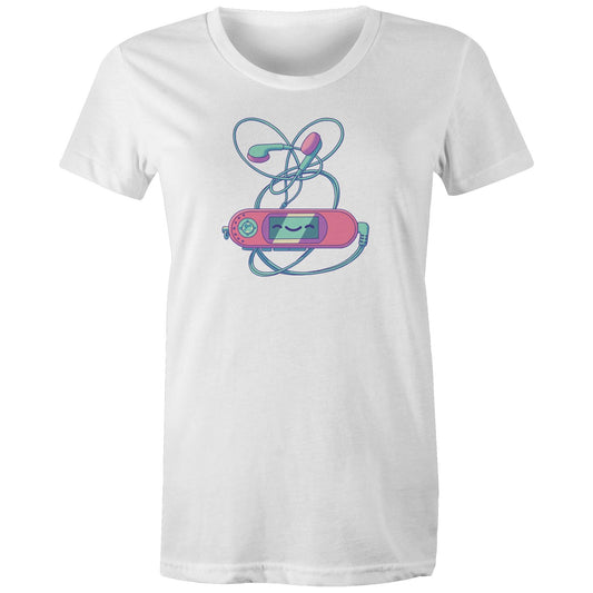 Mp3 & Easy - Women's Organic Tee- Cool Graphic T-Shirts- Retro T-Shirts - Nostalgia Threads