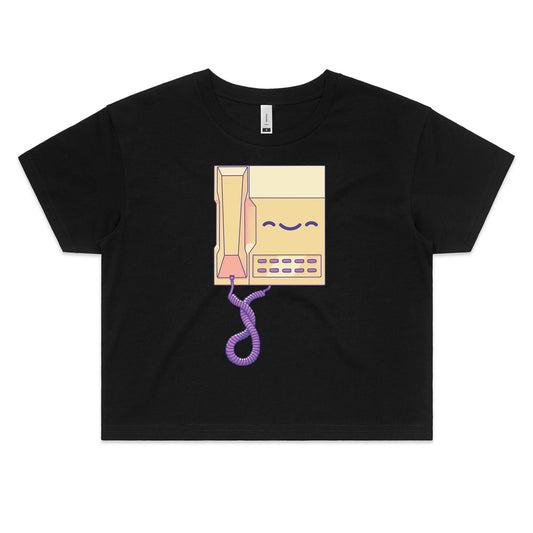 Telstra Goodrem - Women's Crop Tee- Cool Graphic T-Shirts- Retro T-Shirts - Nostalgia Threads