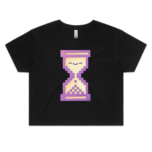 Patience Makes the Heart Grow Fonder - Women's Crop Tee- Cool Graphic T-Shirts- Retro T-Shirts - Nostalgia Threads