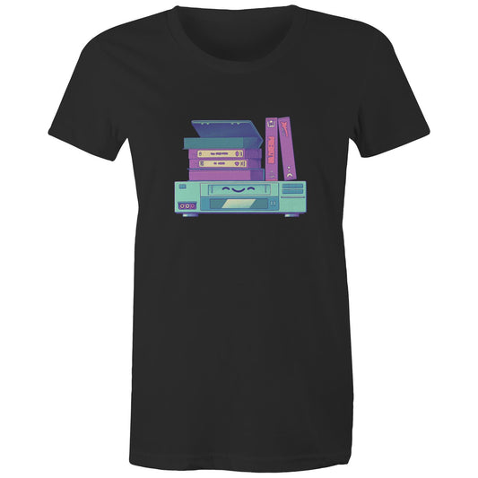 Get a Movie On - Women's Tee- Cool Graphic T-Shirts- Retro T-Shirts - Nostalgia Threads