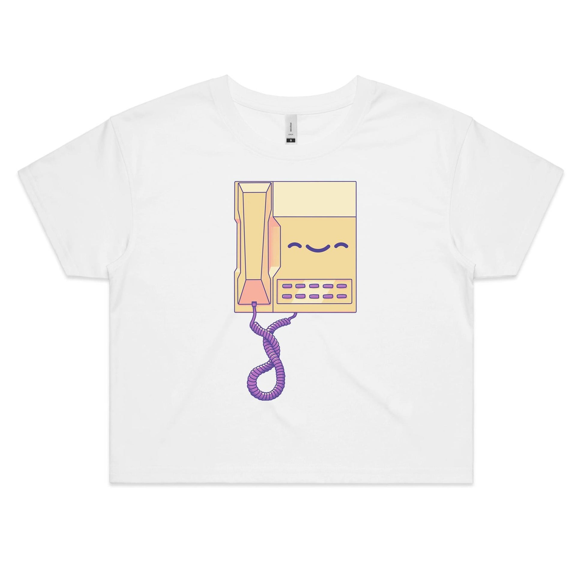 Telstra Goodrem - Women's Crop Tee- Cool Graphic T-Shirts- Retro T-Shirts - Nostalgia Threads