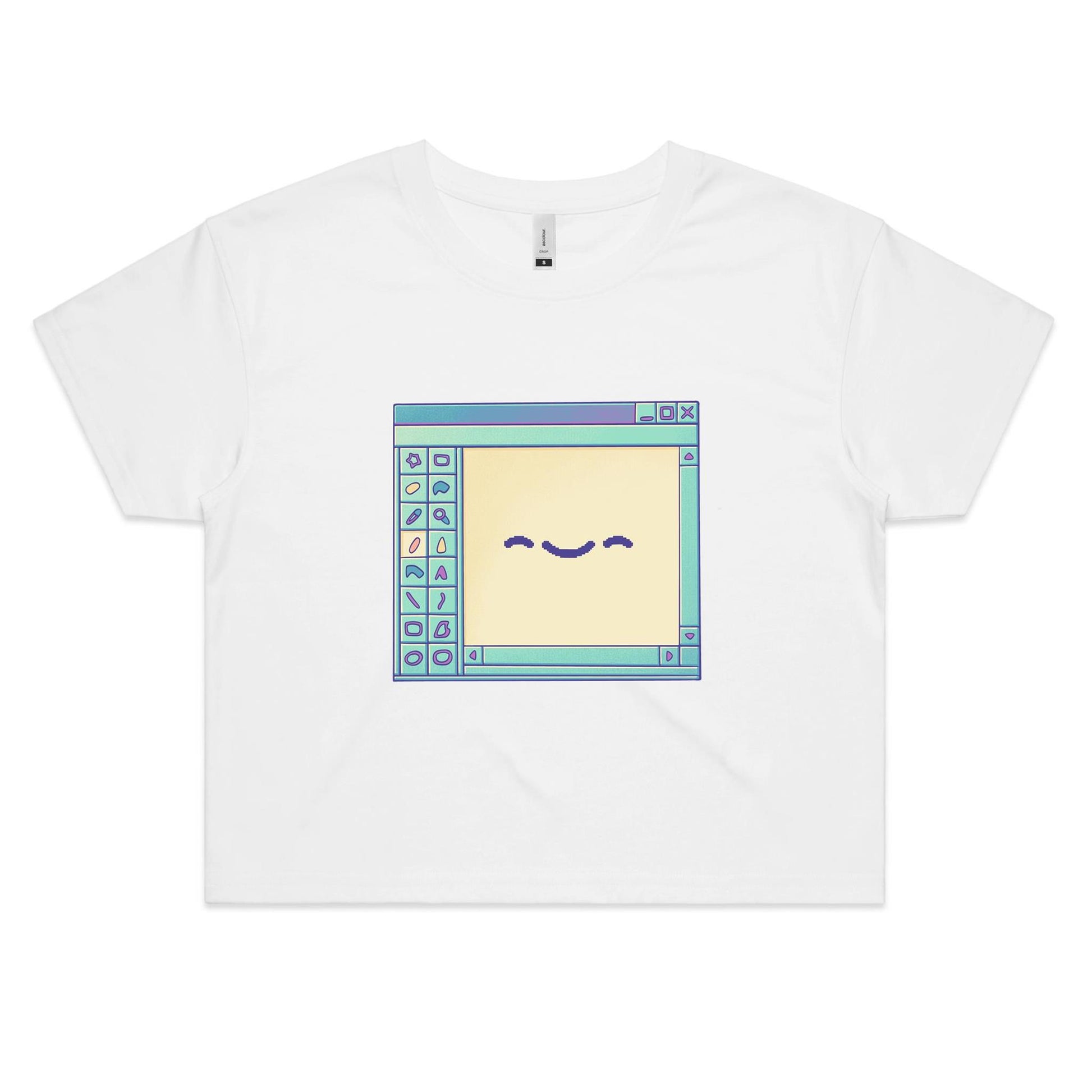 Don't go Breaking my Art - Women's Crop Tee- Cool Graphic T-Shirts- Retro T-Shirts - Nostalgia Threads