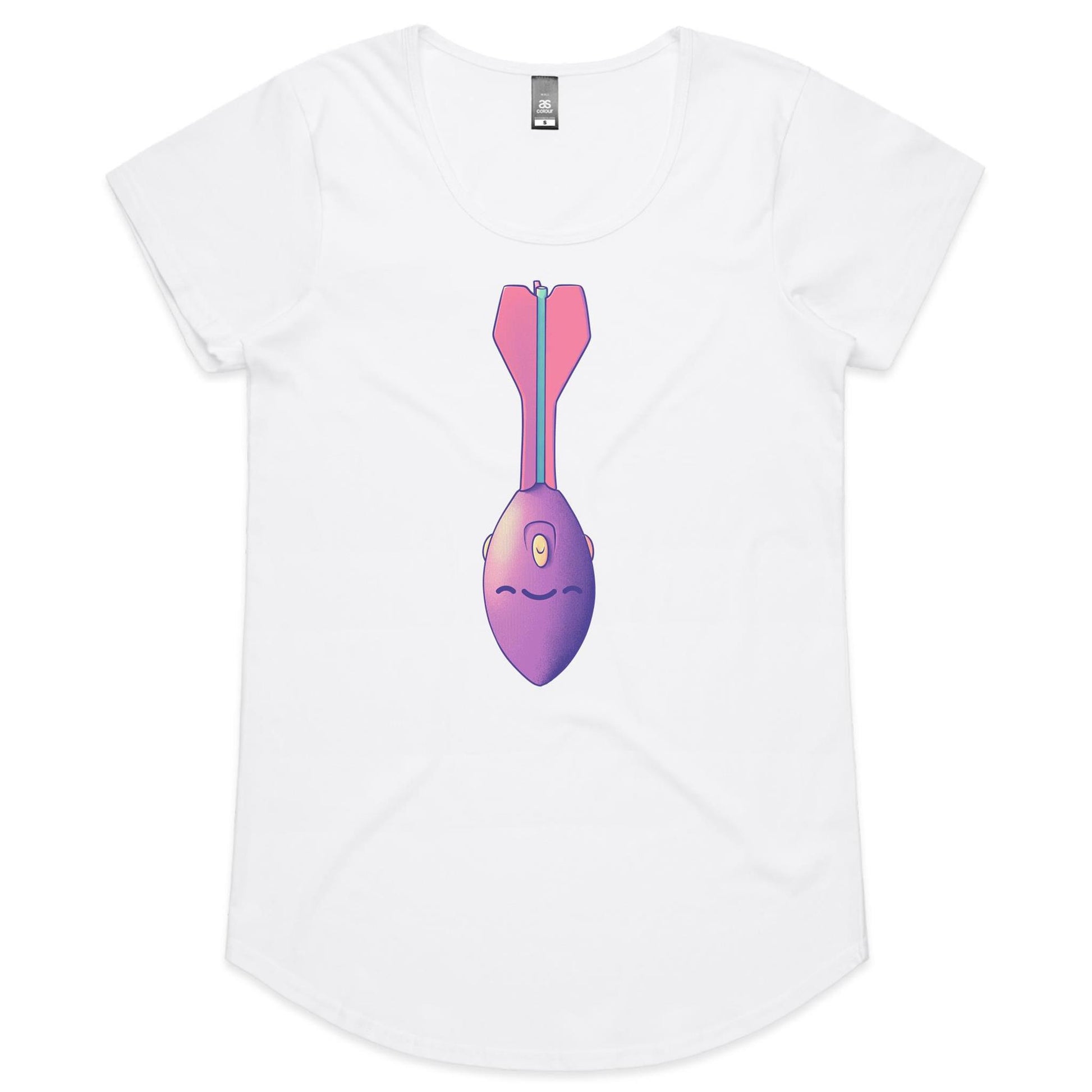 Throw Out on a Limb - Women's Scoop Tee- Cool Graphic T-Shirts- Retro T-Shirts - Nostalgia Threads
