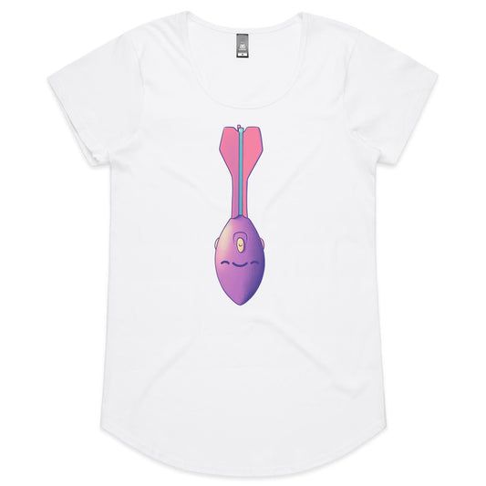 Throw Out on a Limb - Women's Scoop Tee- Cool Graphic T-Shirts- Retro T-Shirts - Nostalgia Threads