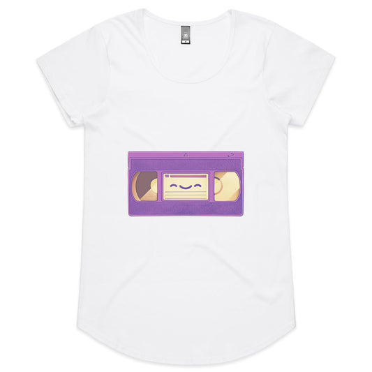 The Tapes of Wrath - Women's Scoop Tee- Cool Graphic T-Shirts- Retro T-Shirts - Nostalgia Threads