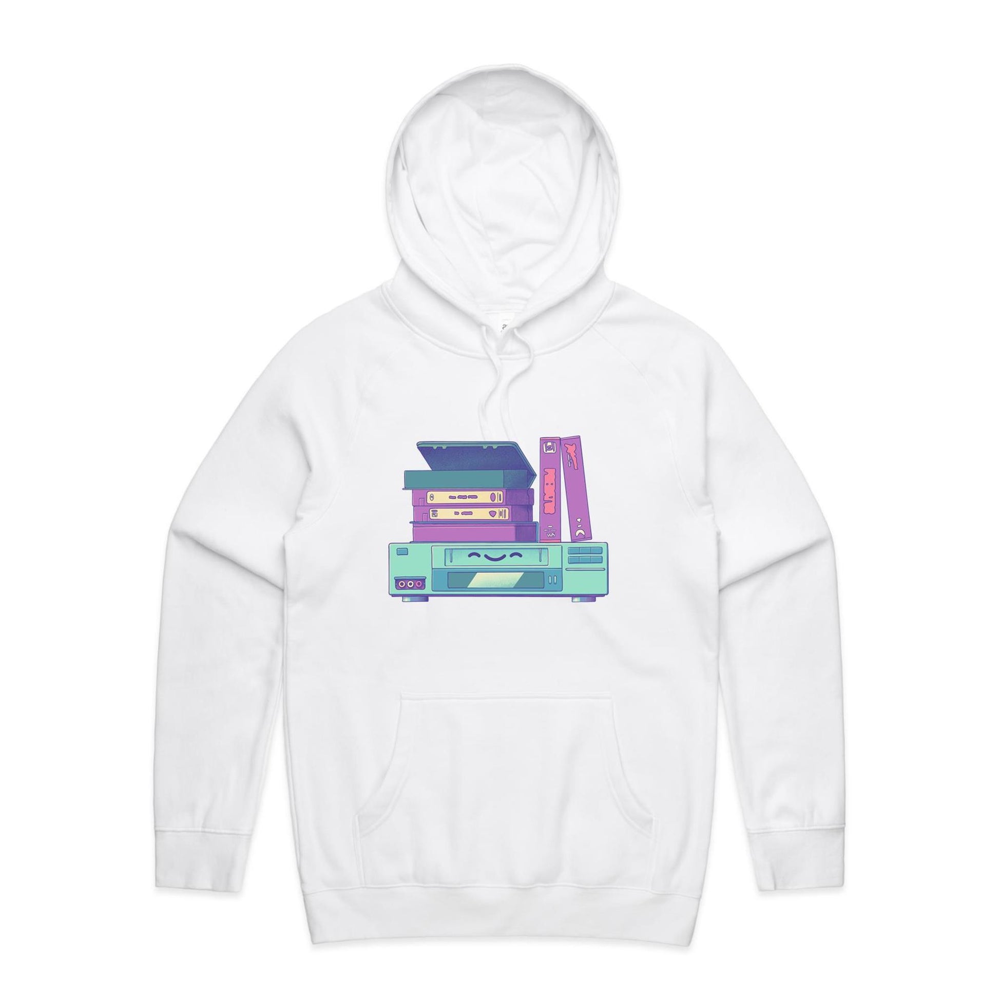 Get a Movie On - Unisex Hoodie (+QR)- Cool Graphic T-Shirts- Retro T-Shirts - Nostalgia Threads
