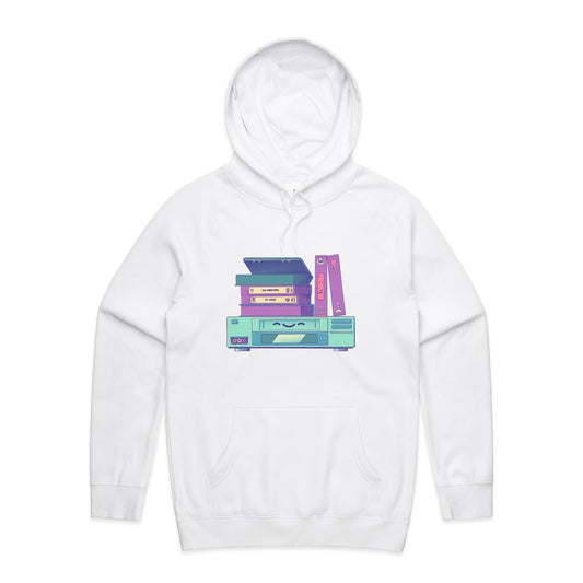 Get a Movie On - Unisex Hoodie (+QR)- Cool Graphic T-Shirts- Retro T-Shirts - Nostalgia Threads