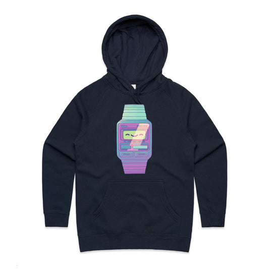 Optimus Time - Women's Hoodie- Cool Graphic T-Shirts- Retro T-Shirts - Nostalgia Threads
