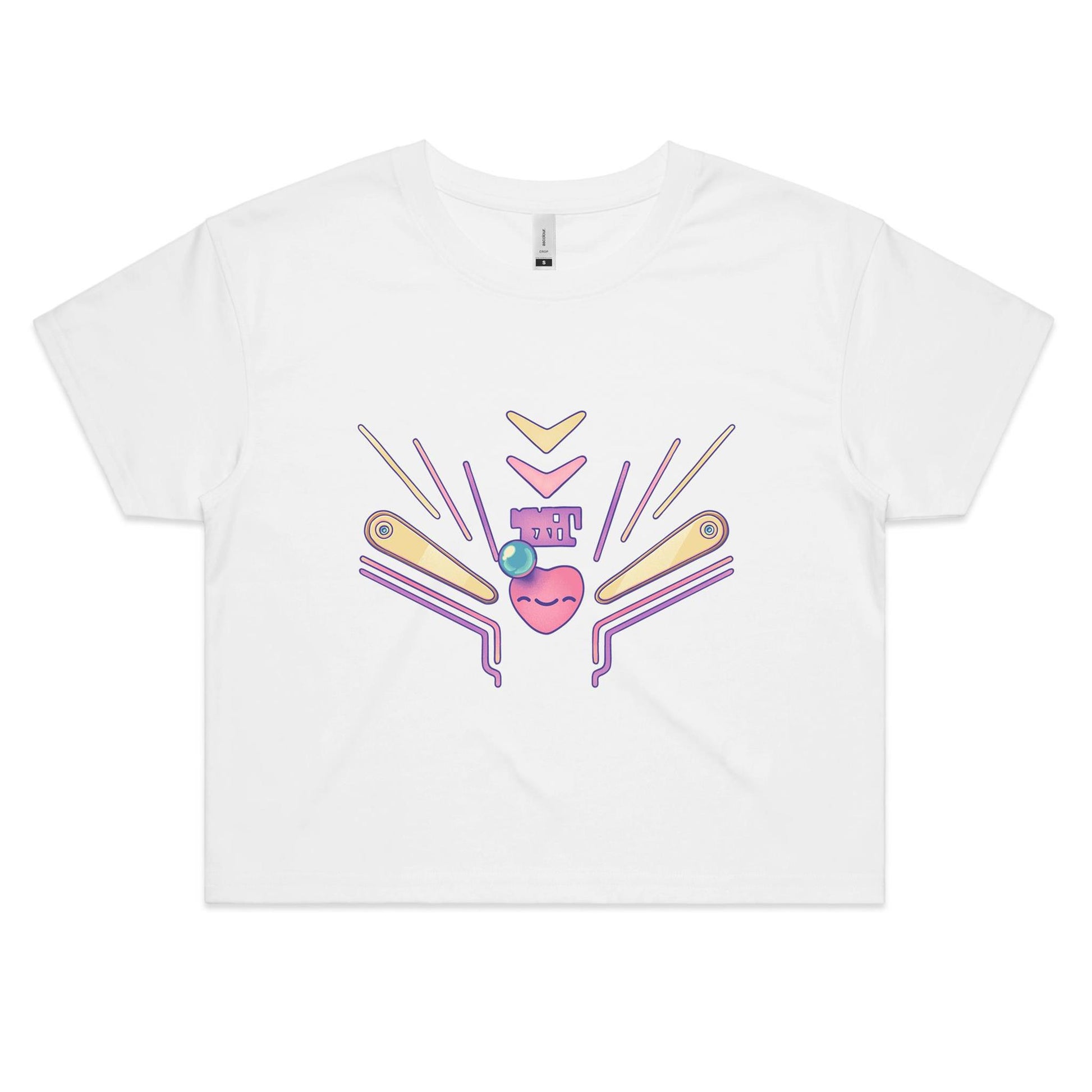 By the Pin of your Teeth - Women's Crop Tee- Cool Graphic T-Shirts- Retro T-Shirts - Nostalgia Threads